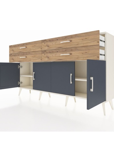 Arges Konsol 2 Raflı 4 Çekmeceli 8 Kapaklı 176x30x99 Aytaşı-antra Aytaşı-antrasit/çam Arges Konsol 2 Raflı 4 Çekmeceli 8 Kapaklı 176x30x99 Aytaşı-antra Aytaşı-antrasit/çam