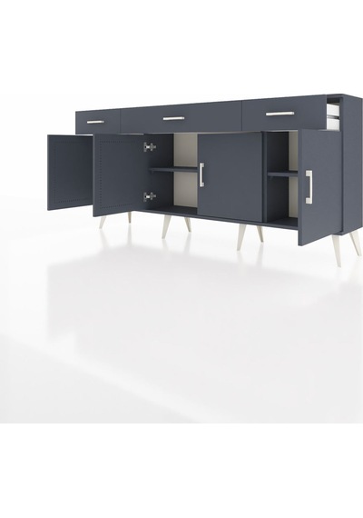 Arges Konsol 3 Raflı 3 Çekmeceli 4 Kapaklı 176x30x83 Antrasit-antrasit/antrasit Antrasit/antrasit Arges Konsol 3 Raflı 3 Çekmeceli 4 Kapaklı 176x30x83 Antrasit-antrasit/antrasit Antrasit/antrasit