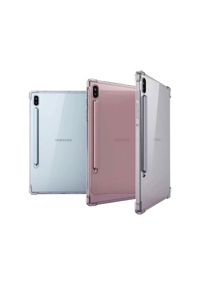 Samsung Galaxy Tab S7 Plus 12,4 T970 T737 T735 T730 Köşe Korumalı Airbagli Silikon Kılıf Arka Kapak