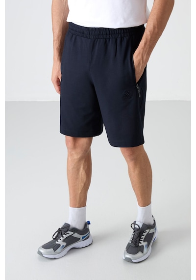 Standart Fit Basic 5li Paket Erkek Şort - 81136 Siyah - Mavi - Kırmızı