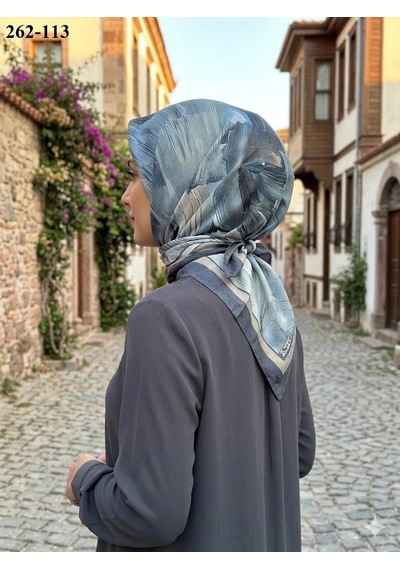Moonscarfs Moonscarf Desenli Bambu Pamuk Eşarp 262-113 Çok Renkli