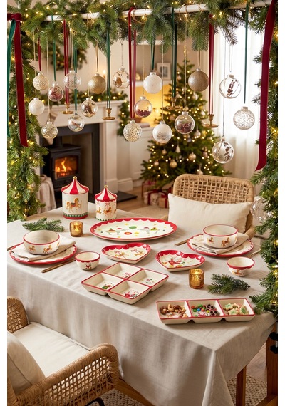 Karaca New Year Yılbaşı Carousel Tatlı Tabağı 12 Cm