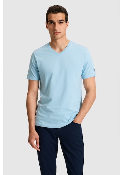 U.s. Polo Assn. Erkek Mavi Tişört Basic 50326944-vr036