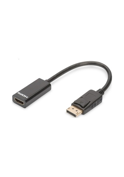 Digutus Ak-340400-001-s Displayport Dp Hdmı Dp Erkek - Hdmı Tip A Dişi, 0.15 Metre, Siyah