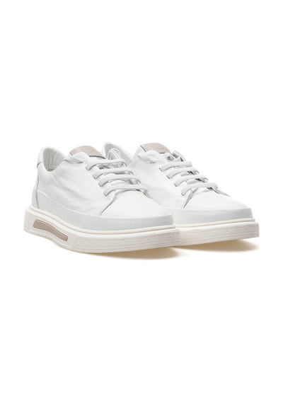 Mammamia Kadın Hakiki Deri Casual Sneaker Ayakkabı 25y D25ya-3525 Z Beyaz Beyaz