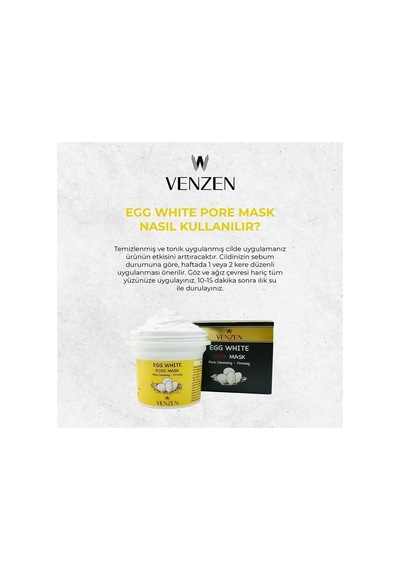 2'li Set Egg White Pore Gözenek Maske 125g Rice Mask Peeling Maske 100g