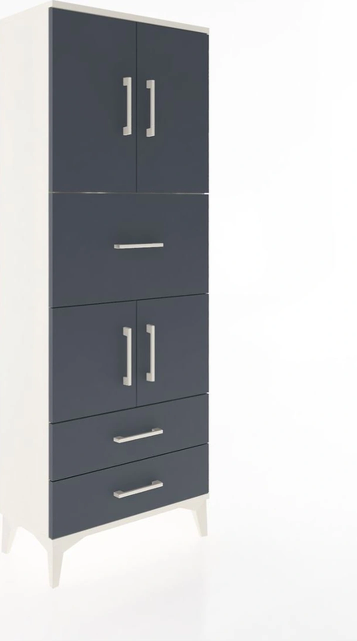 Arges Dolap 3 Raflı 3 Çekmeceli 4 Kapaklı 60x30x163 Aytaşı-an... Aytaşı