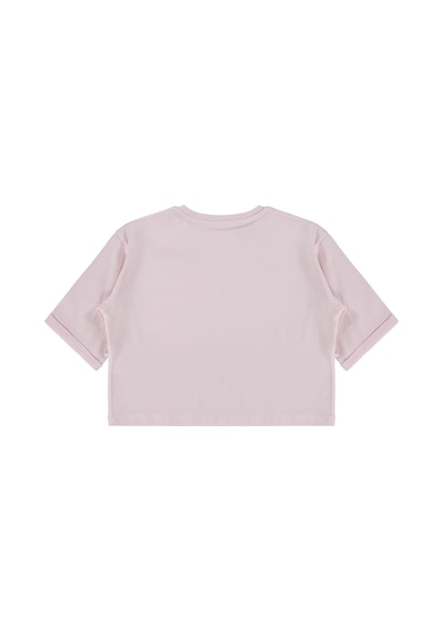 Civil Girls New York Baskılı 10-13 Yaş Tişört - Pudra