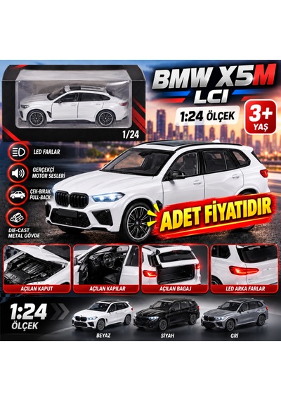 Arkhenx Kzl-h2741 1 24 Bmw X5m Lcı Isıklı 24 Adet Fiyatıdır Bzs1