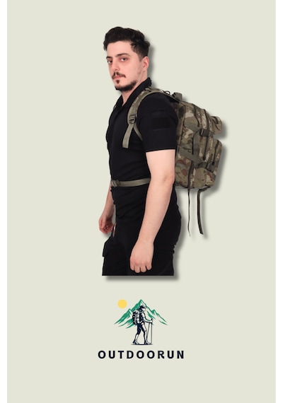 Outdoorun Tsk Kamuflaj 27 Litre Km Peç Alanlı Tactical Çanta Kamuflaj