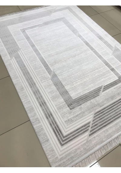 Merinos Halı Elegance 74430 095 Serisi Akrilik Salon Oturma Yatak Odası Halısı Gri