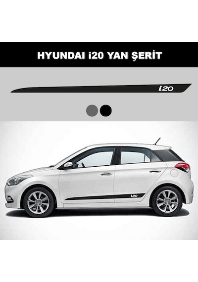 Hyundai I20 - Yan Şerit Folyo Etiket - Set - Emhy1051A