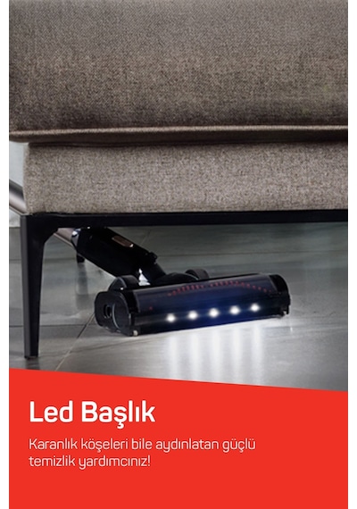 Arzum AR4208 Magiclean Propower Şarjlı Dikey Süpürge 500 W BLDC Motor Gücü 60 Dk Kullanım