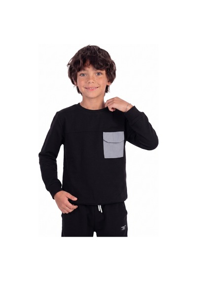 Onloox Erkek Siyah Erkek Çocuk Siyah Pamuklu Bisiklet Yaka Regular Kalıp Kapaklı Cep Detaylı Sweatshirt 6-12 Yaş Onloox Erkek Siyah Erkek Çocuk Siyah Pamuklu Bisiklet Yaka Regular Kalıp Kapaklı Cep Detaylı Sweatshirt 6-12 Yaş