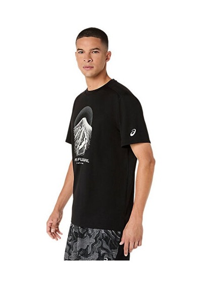 Asics Fujıtraıl Logo Ss Top Erkek Koşu Tişörtü 2011d527-001 Siyah