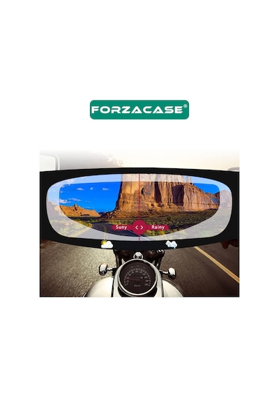 Forzacase Fc548 Motosiklet Kaskı İçin Yağmur Kaydırıcı Buhar Önleyici