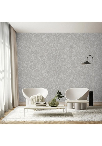 Adawall Muse Koleksiyonu- 25103-3 Gri Dokulu Modern Duvar Kağıdı 1.06x15.6m, 16.5m²