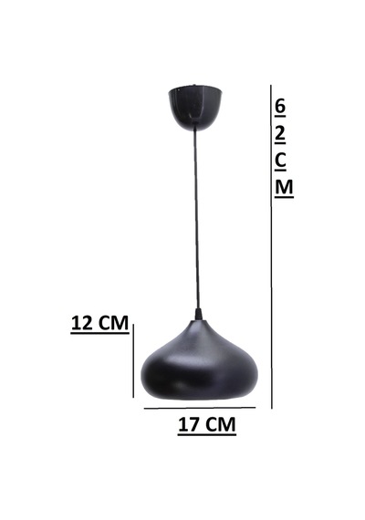 2 Adet Krem Kumaş Şapkalı Metal Elips Masa Lambaları 1 Adet Sarkıt Avize Siyah