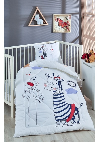 Komfort Home V31 %100 Pamuklu Silikon Elyaf Bebek Yorgan Seti