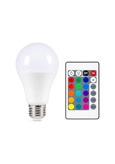 Kumandalı Rgb Led Ampul 9w E27 Renk Değiştiren Uzaktan Kumandalı Dekoratif Akıllı Işık Beyaz/gün Işığı/rgb Modlu