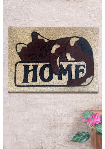 Co Co Shlof 40x60 cm Doğal Ko ko Kıl paspas,Hindistan Naturel Kapı Önü Paspası