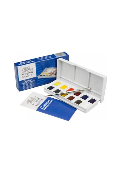 Winsor&newton Cotman Sketchers Sulu Boya 12 Renk 1/2 Tablet
