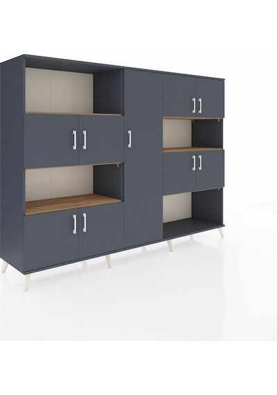 Hyperion Dolap 10 Raflı 9 Kapaklı 220x44x163 Antrasit-antrasit/ça Antrasit-antrasit/çam Hyperion Dolap 10 Raflı 9 Kapaklı 220x44x163 Antrasit-antrasit/ça Antrasit-antrasit/çam