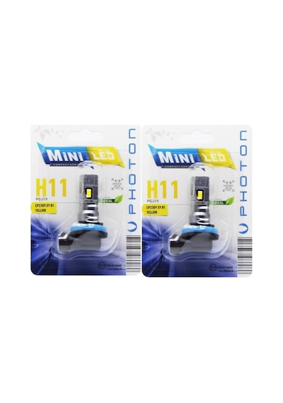 Mini H8 H9 H11 H16 Yellov Sarı Compact Led 2'li
