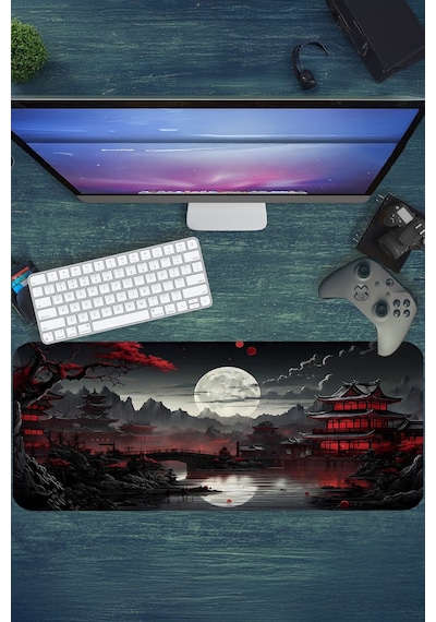 Gaming Oyuncu Xl Mouse Pad Kaydırmaz Dikişli 80 30 Cm Mousepad 36