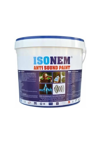 Isonem Anti Sound Paint Ses Yalıtım Boyası 18 Lt Beyaz