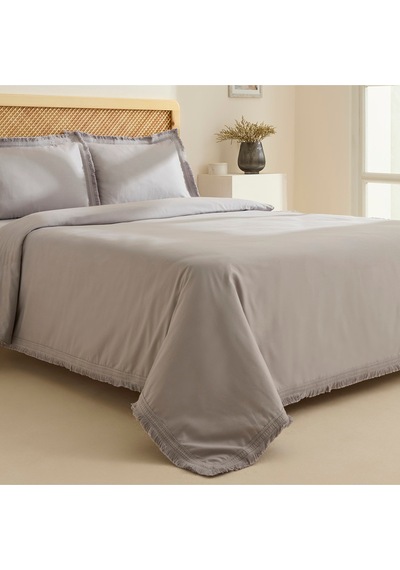 Karaca Home Helios %100 Pamuk Çift Kişilik Nevresim Takımı Gri