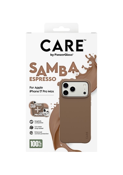 Care By Panzerglass Fashionable Apple Uyumlu iPhone 17 Pro Max Samba Espresso Magsafe Kılıf