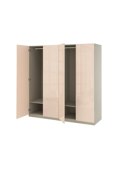 Ikea Çok Renkli Geniş Kapaklı Gardırop 200x60x201 Cm