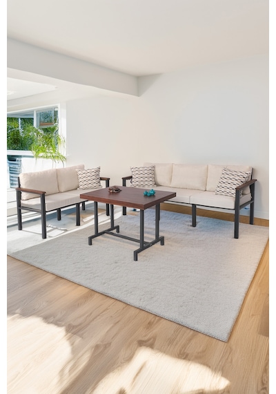 Neokas Metal Bahçe Takımı, Balkon Seti, Kafe Koltuğu, Bekleme Alanı Koltuğu, 2 + 3 + M Antrasit Neokas Metal Bahçe Takımı, Balkon Seti, Kafe Koltuğu, Bekleme Alanı Koltuğu, 2 + 3 + M Antrasit