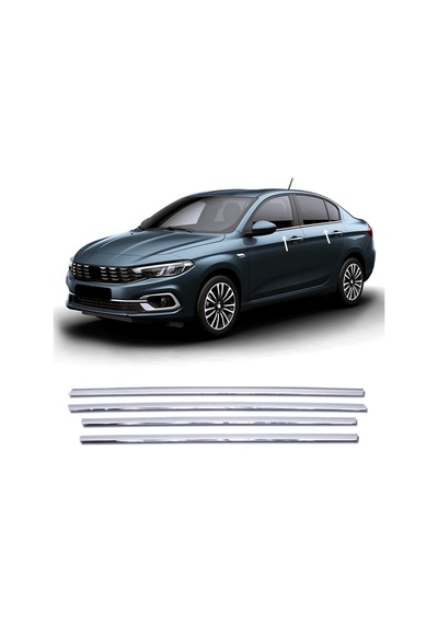 Fiat Egea Sedan Krom Cam Çıtası 4 Kapı P.çelik 2015 Sonrası