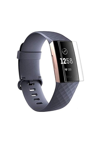 Fitbit Charge 3 Ön Darbe Emici Ekran Koruyucu Nano Cam (4 Adet)