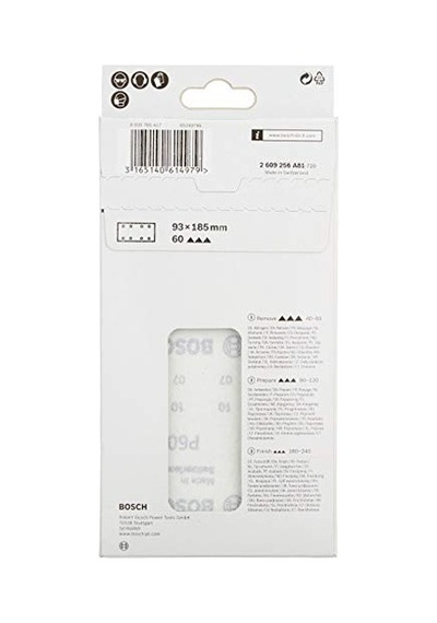 Accessories Dıy Zımpara Kağıdı Titreşimli Zımpara Için Farklı Malzemeler 10 Adet 115 X 230 Mm Granülasyon 240