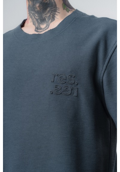 Erkek Pis Dikişli Regular Fit T-shirt Şort Takım Petrol