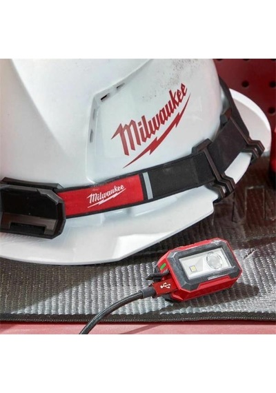 Milwaukee Ir Hl450 Dahili Usb Şarjlı Kafa Lambası 4933478587 Kırmızı - Siyah