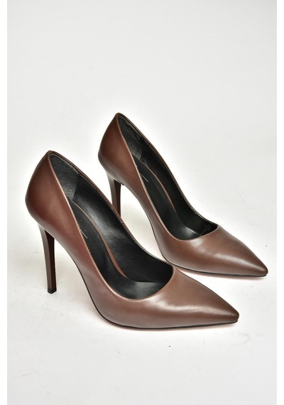 Fox Shoes T676192009 Kahverengi İnce Topuklu Kadın Stiletto Kahverengi