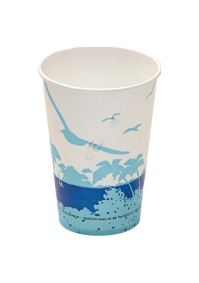 Karton Bardak 12 Oz Hawai Desenli 50 Adet