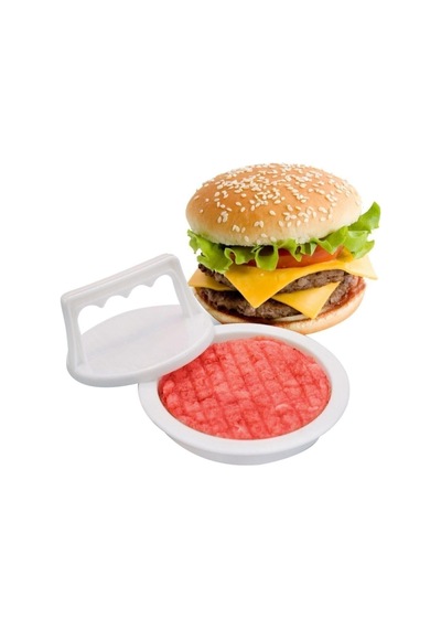 Hamburger Kalıbı Köfte Presi Şekillendirici Pratik Hamburger Yapma Aparatı Plastik Turuncu Diğer