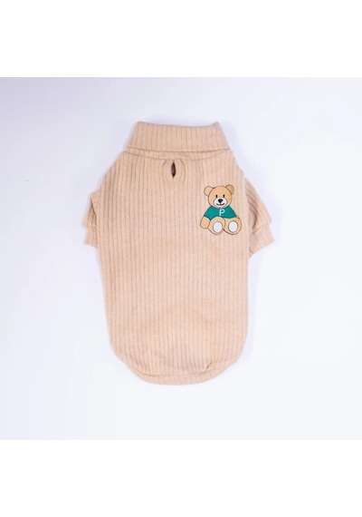 Pawstar Bej Teddywood Sweat Köpek Kıyafeti L