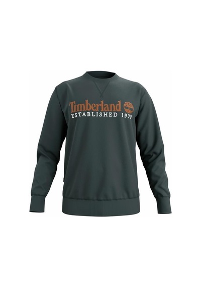 Timberland Established 1973 Embroidered Logo Crew N Sweatshirt - Tb0a2feq3171-10852 YESIL