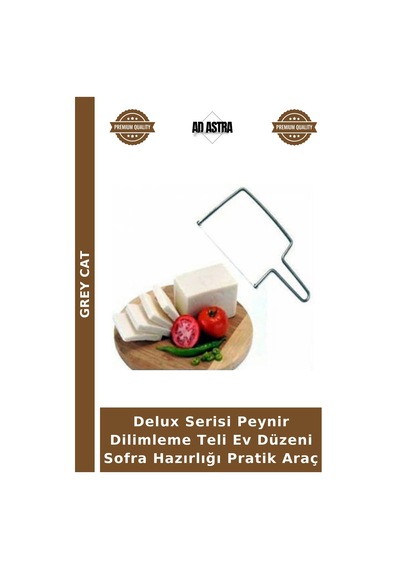 Delux Serisi Peynir Dilimleme Teli Ev Düzeni Sofra Hazırlığı Pratik Araç Çok Renkli