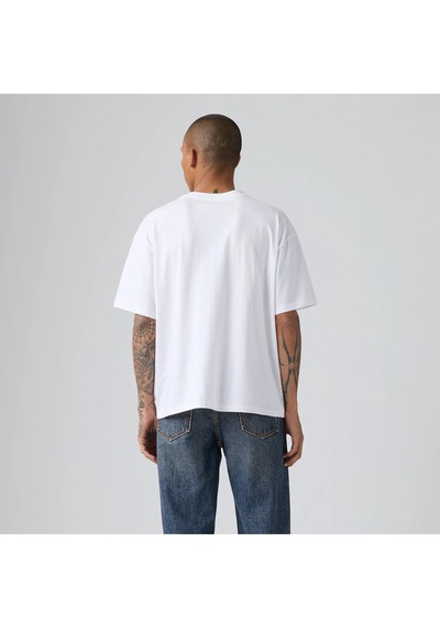 Levi's Erkek Grafik Desenli Bol Kesim Boxy Fıt Tişört - 008b4-0001 Beyaz