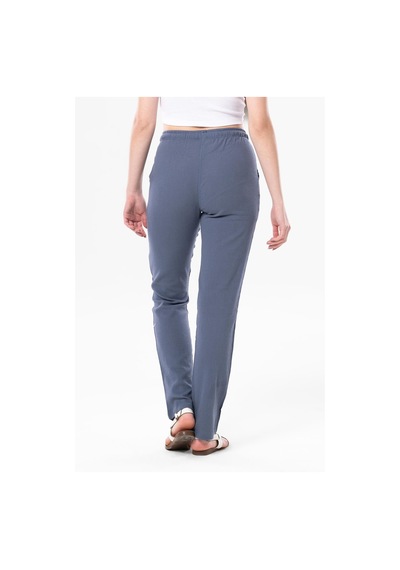 Eliş Şile Bezi Şile Bezi Çift Cepli Unisex Yazlık Pantolon İndigo İndg-indigo İndigo