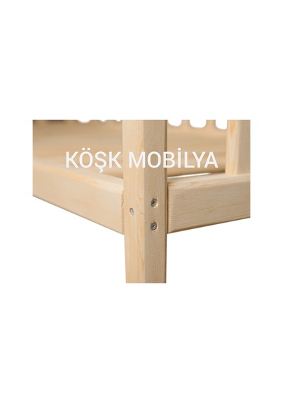 Köşk Mobilya Montessori Yatak Ahşap Karyola Çocuk Yatak Tüm Ölçülerde