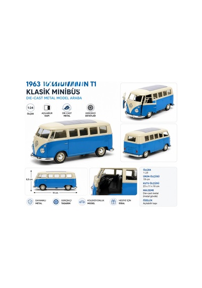 22095 1 24 1963 Model Araç T1 Bus 12
