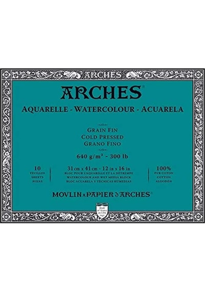 Arches Suluboya Blok 640Gr 31X41Cm 10Sf